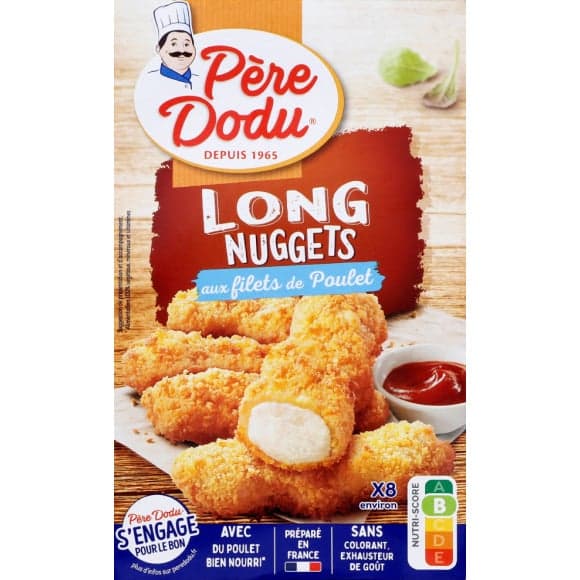 Long nuggets aux filets de poulet