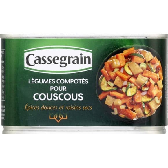 Légumes compotés pour couscous