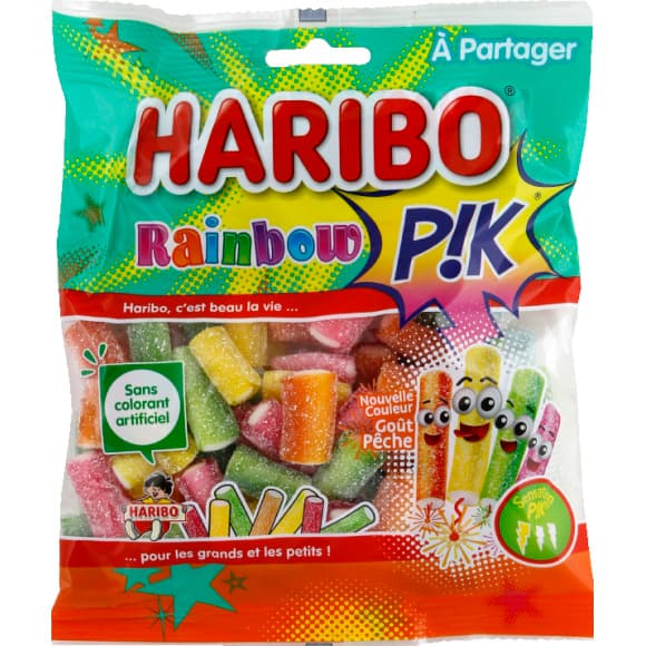Bonbons Rainbow Pik, goût multifruits