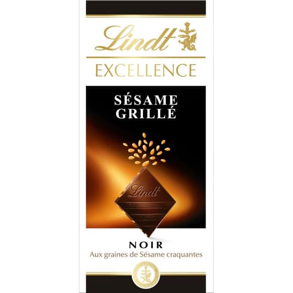 Chocolat noir extra-fin aux graines de sésame craquante