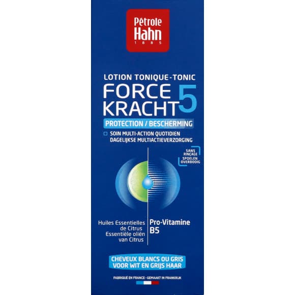 Lotion tonique force 5 Kracht protection cheveux blancs ou gris