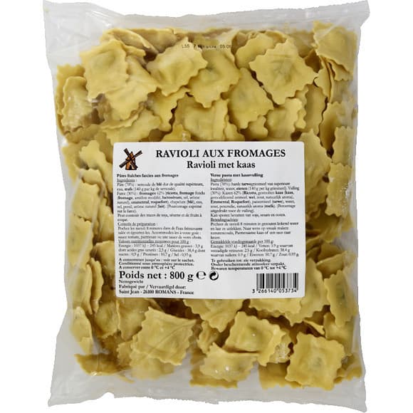 Raviolis farcis aux fromages