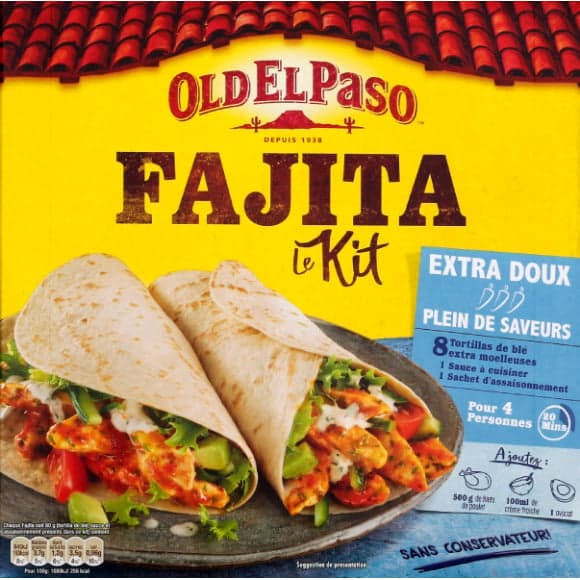 Kit Fajitas Extra Doux