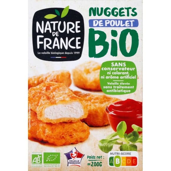 Nuggets de poulet Bio