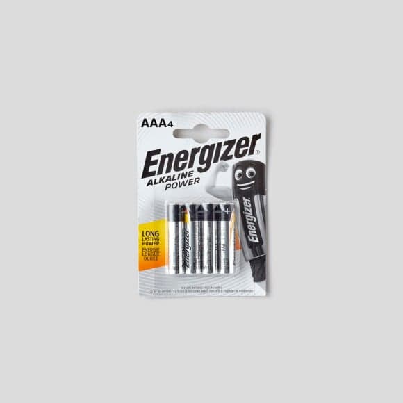 Piles Alcalines Energizer Power AAA/LR03, pack de 4
