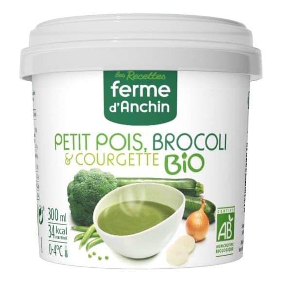 Soupe Bio Petit Pois Brocoli et Courgette