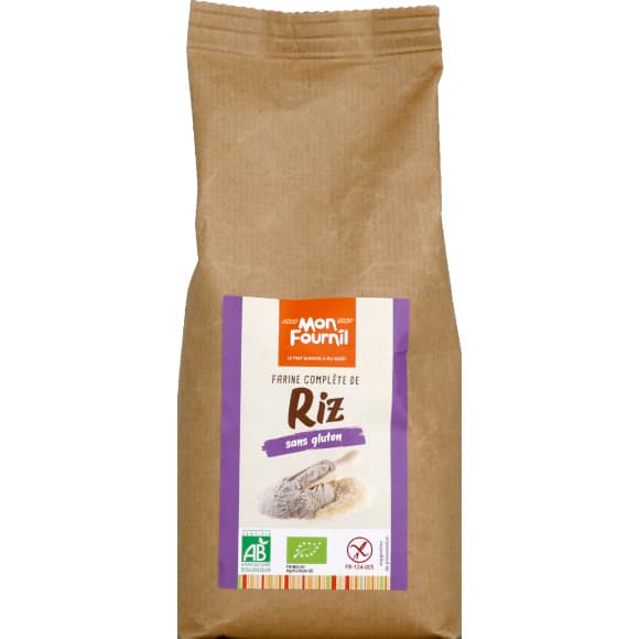 Farine complète de riz, Bio
