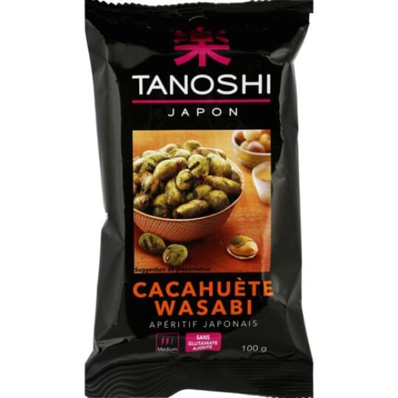 Cacahuètes wasabi, apéritif Japonais