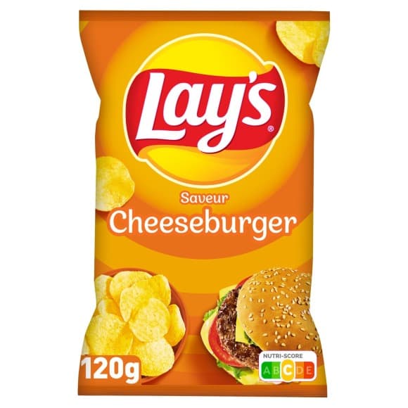Chips saveur cheeseburger