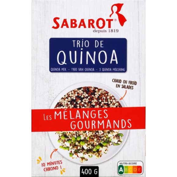 Trio de quinoa (blanc,rouge,noir)