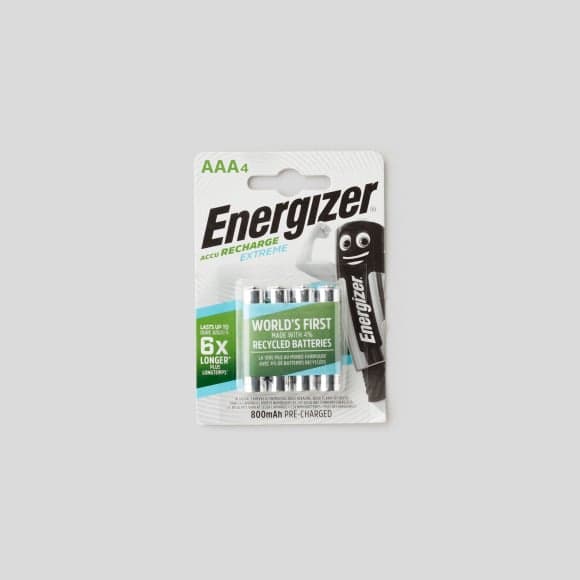 Piles Rechargeables Energizer Extreme AAA/LR3 800 mAh, pack de 4