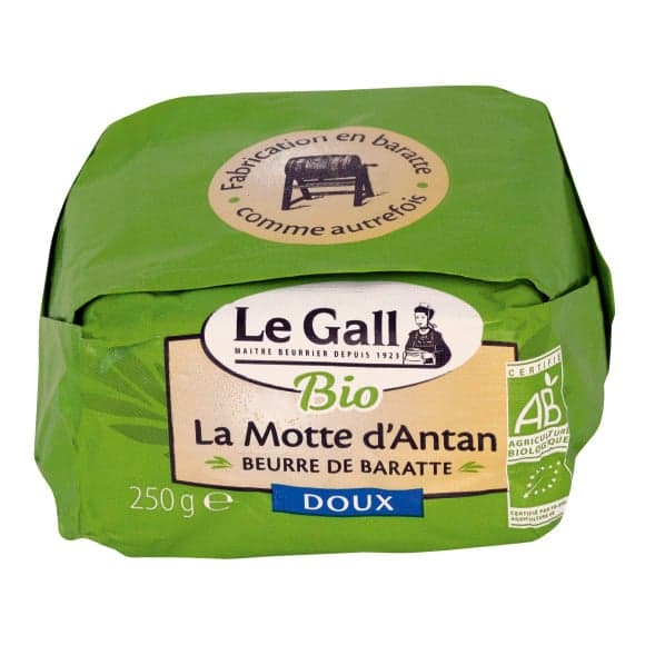 Beurre de baratte La Motte d'Antan doux bio