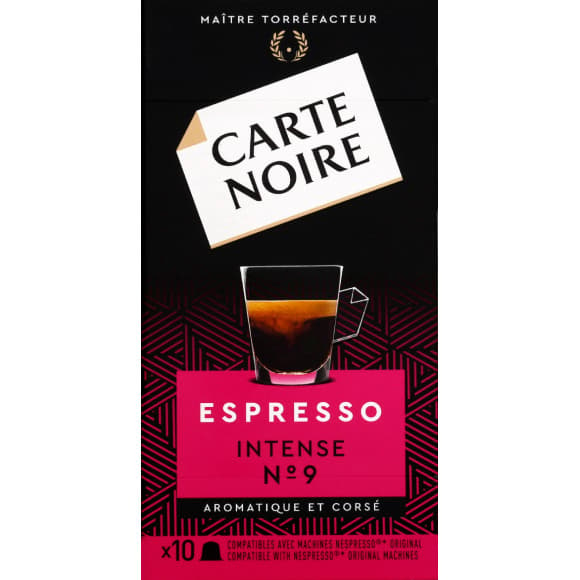 Capsules de café espresso intense & aromatique, n°9