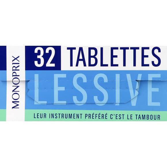 Tablettes lessive fraîcheur x32
