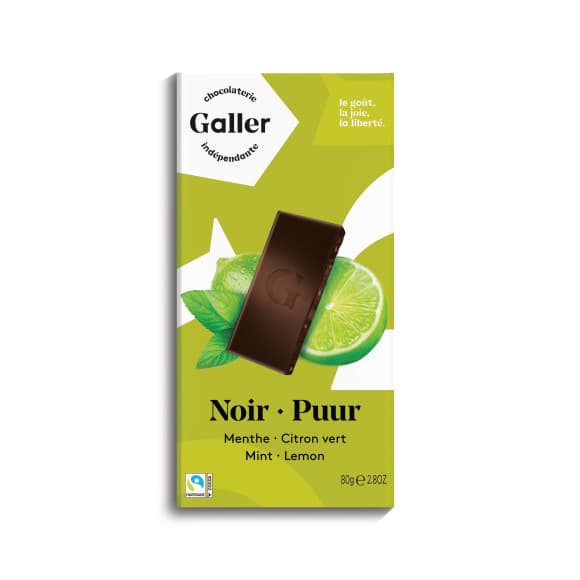Galler Chocolat noir 70% menthe & citron vert - Monoprix.fr