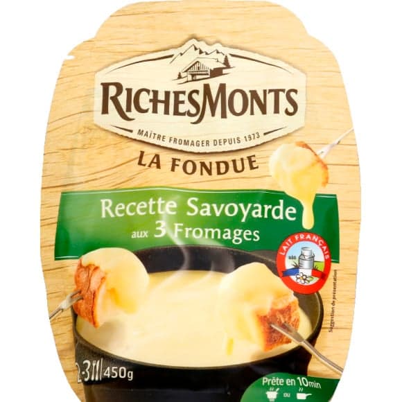 Fondue savoyarde aux 3 fromages (tomme,emmental et conté)