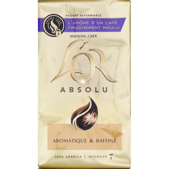 L Or Absolu café moulu 100% arabica intensité 7
