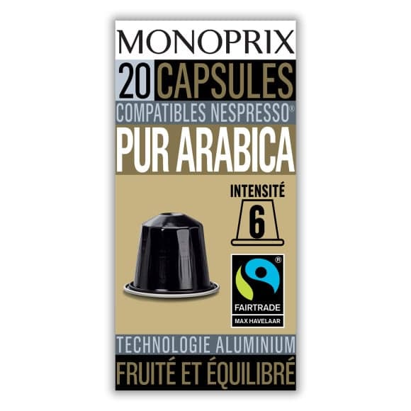 Capsules de café Pur Arabica