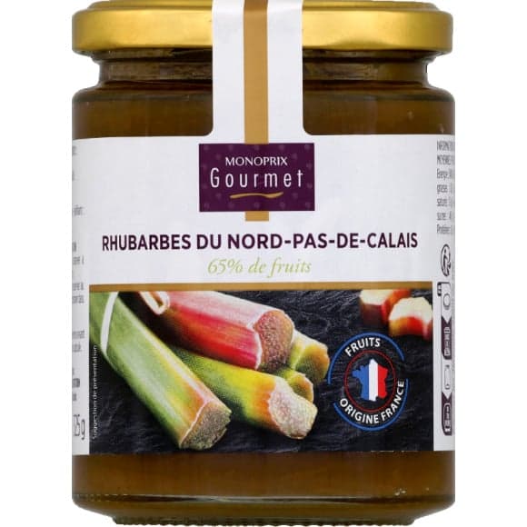 Rhubarbes du Nord-Pas-de-Calais 65 % de fruits