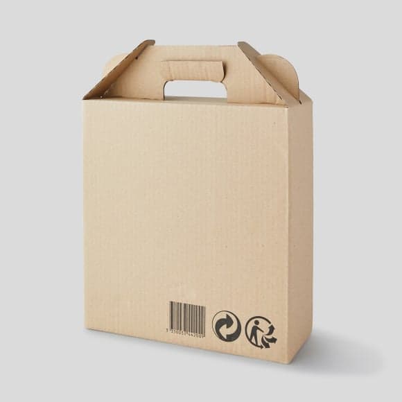 Boîte d'emballage pour transport d'assiettes
