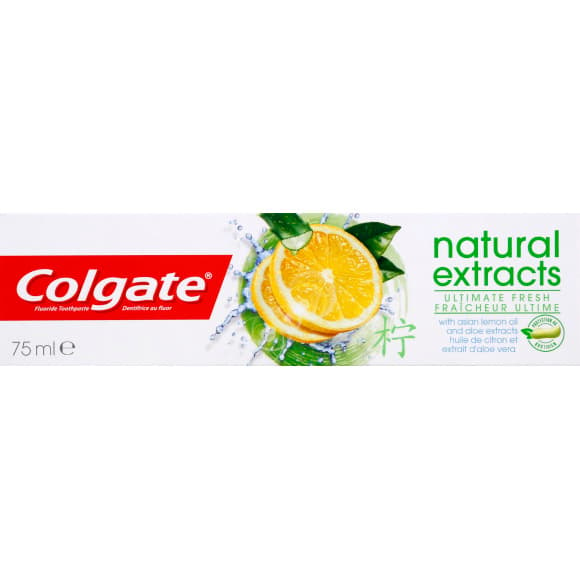 Dentifrice Natural Extracts citron aloe vera