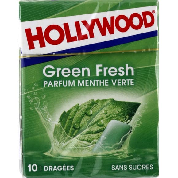 Chewing-gum à la menthe verte, sans sucres