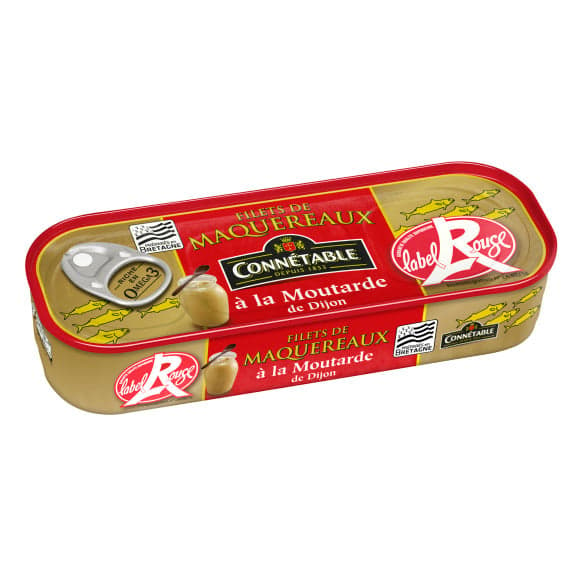Filets de maquereaux à la moutarde de Dijon, Label Rouge