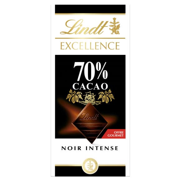 Chocolat noir extra fin intense 70% cacao