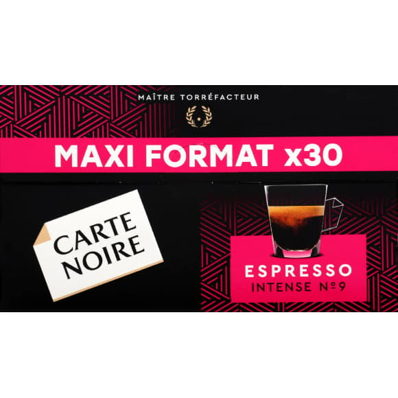 Capsules de café espresso Intense n°9, maxi format