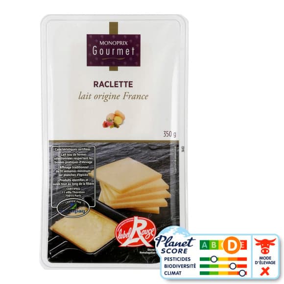 Fromage à raclette Label Rouge