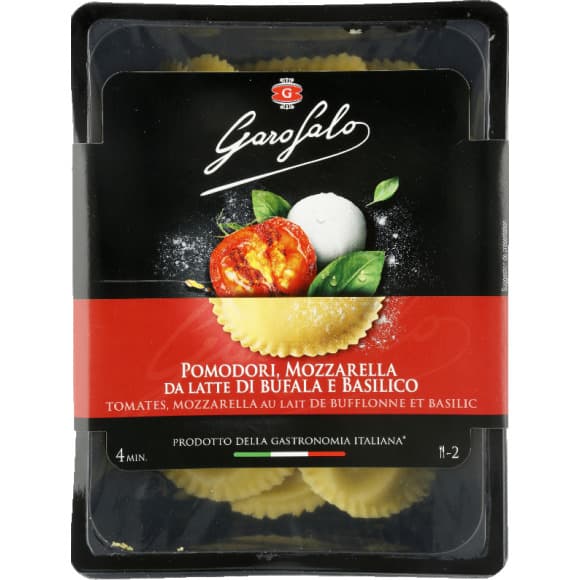 Pâtes fraîches farcies à la tomate, mozzarella & basilic