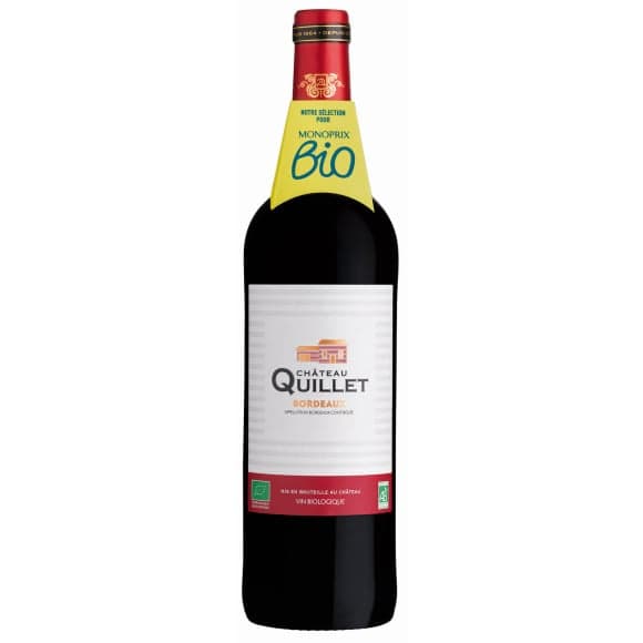 Château Quillet Bordeaux, Vin rouge, Bio AOC