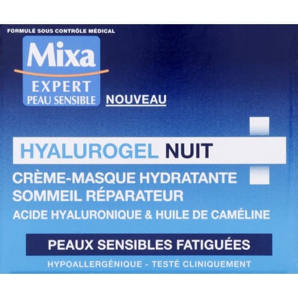 Crème-masque hydratante sommeil réparateur - Hyalurogel Nuit