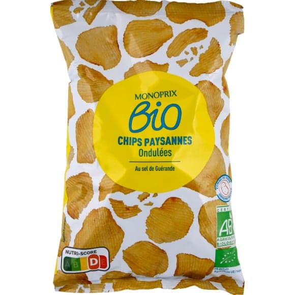Chips paysannes ondulées bio