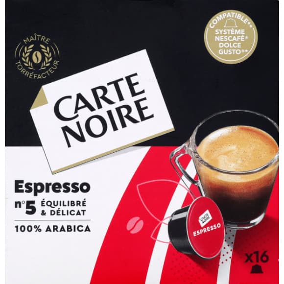 Capsules de café espresso, équilibré & délicat, 100% arabica, n°5
