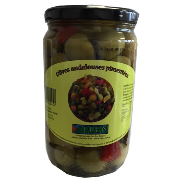 Olives andalouses pimentées