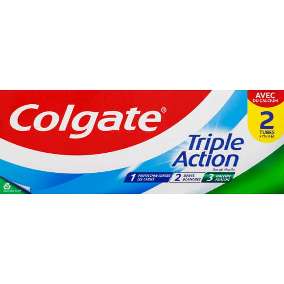Dentifrice triple action