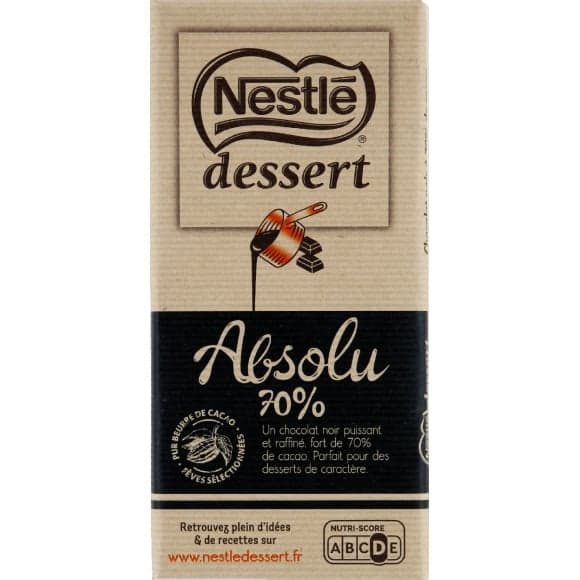Nestlé Dessert Noir absolu La tablette