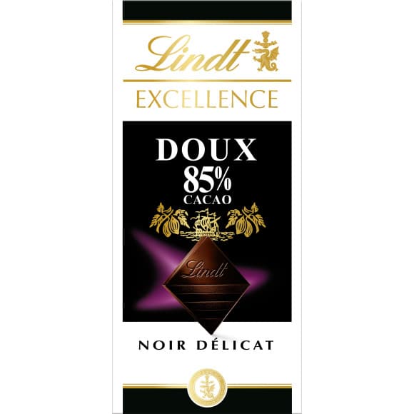 Chocolat noir doux extra fin 85% cacao