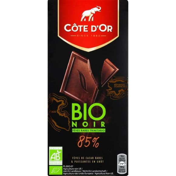 Chocolat bio noir 85%
