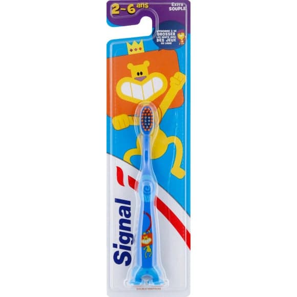Brosse à dents extra souple pour enfants, 2-6 ans