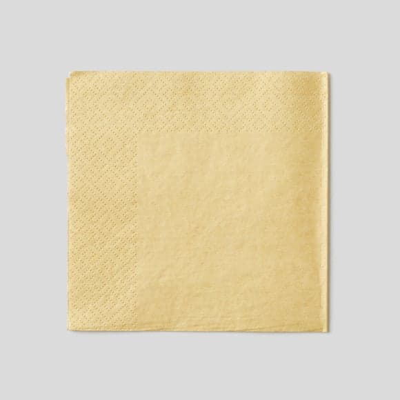 Lot de 20 serviettes dorées, 33x33cm