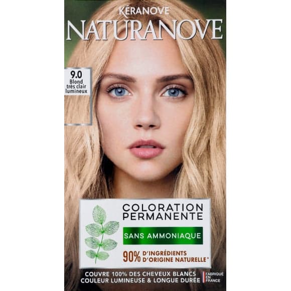 Coloration 9,0 blond très clair lumineux - Naturanove
