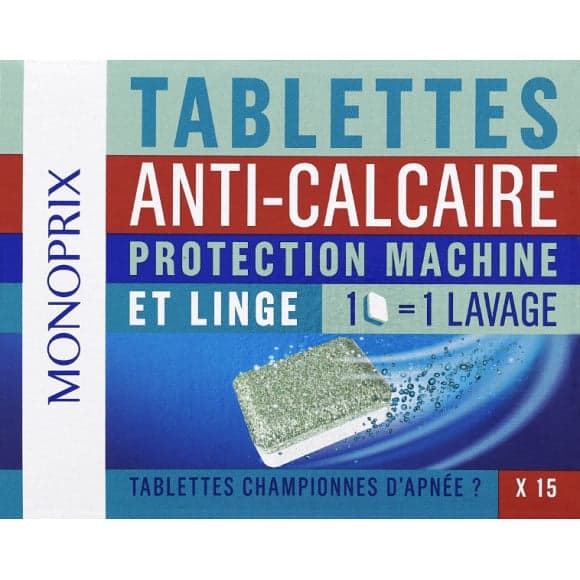 Tablettes anti-calcaire