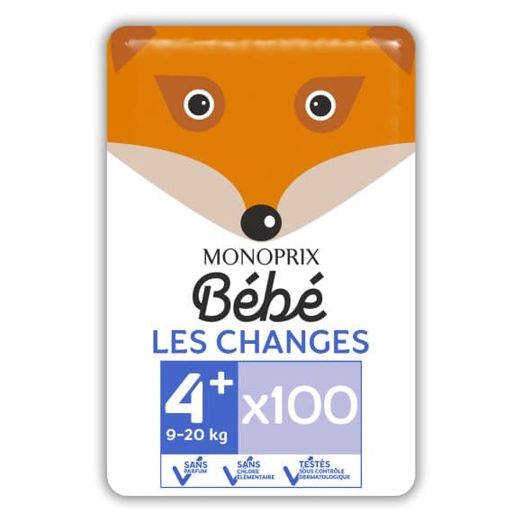 Changes taille 4+ : 9-20 kg