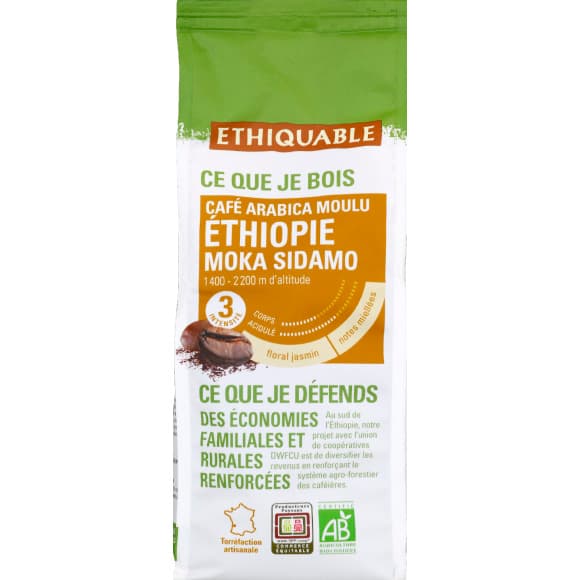Café moka Ethiopie kivu bio