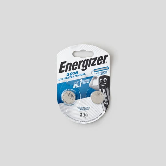 Piles bouton Energizer Ultimate Lithium 2016, pack de 2