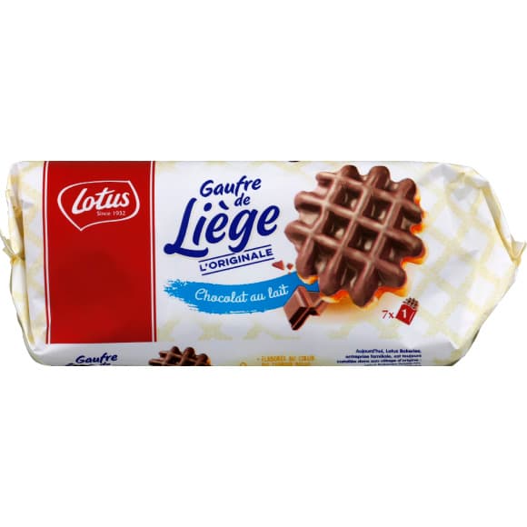 Gaufres de Liège l'Originale chocolat au lait