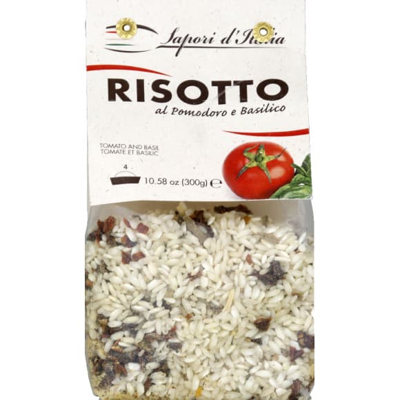 Préparation pour risotto aux tomates et basilic