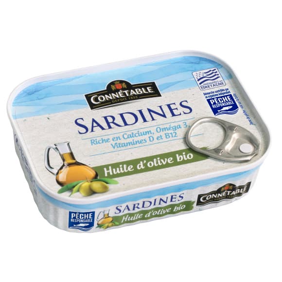 Sardines à l'huile d'olive bio